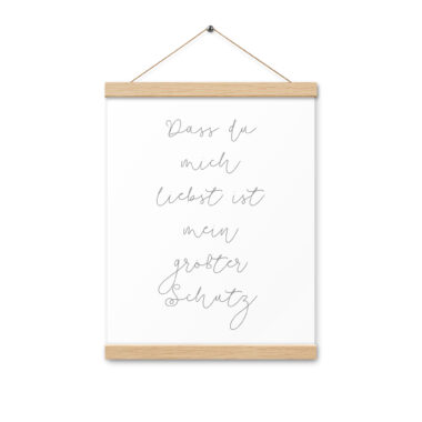 Poster with hangers